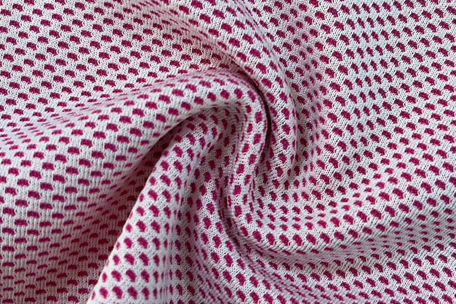 BCX-N0622: níolón poileistir ag mothú fuar fuar iomlán dhá dhath fabraic meala mogalra Jacquard mogalra Jacquard